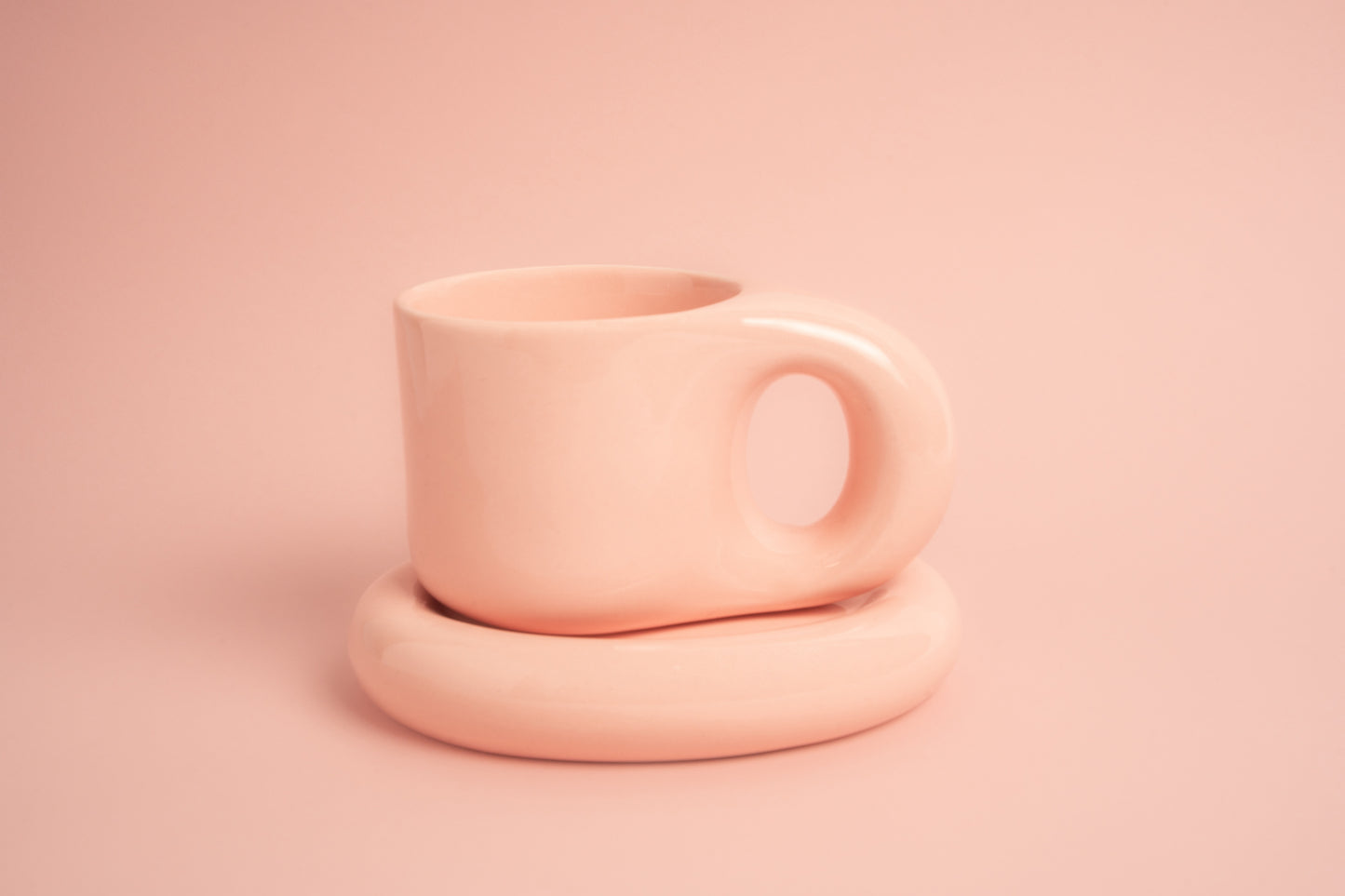 Rose, pink, glossy, mug, tasses, Ceramic, home design, home decor, cozy, mat